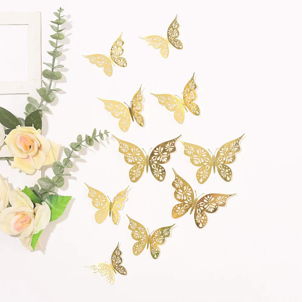 3D Butterfly Wall Stickers Decoration For Bedroom Living Room Hollow Design Home Decor Paper Removable Brand New
3D Butterfly Wall Stickers Decoration For Bedroom Living Room Hollow Design Home Decor Paper Removable Brand New