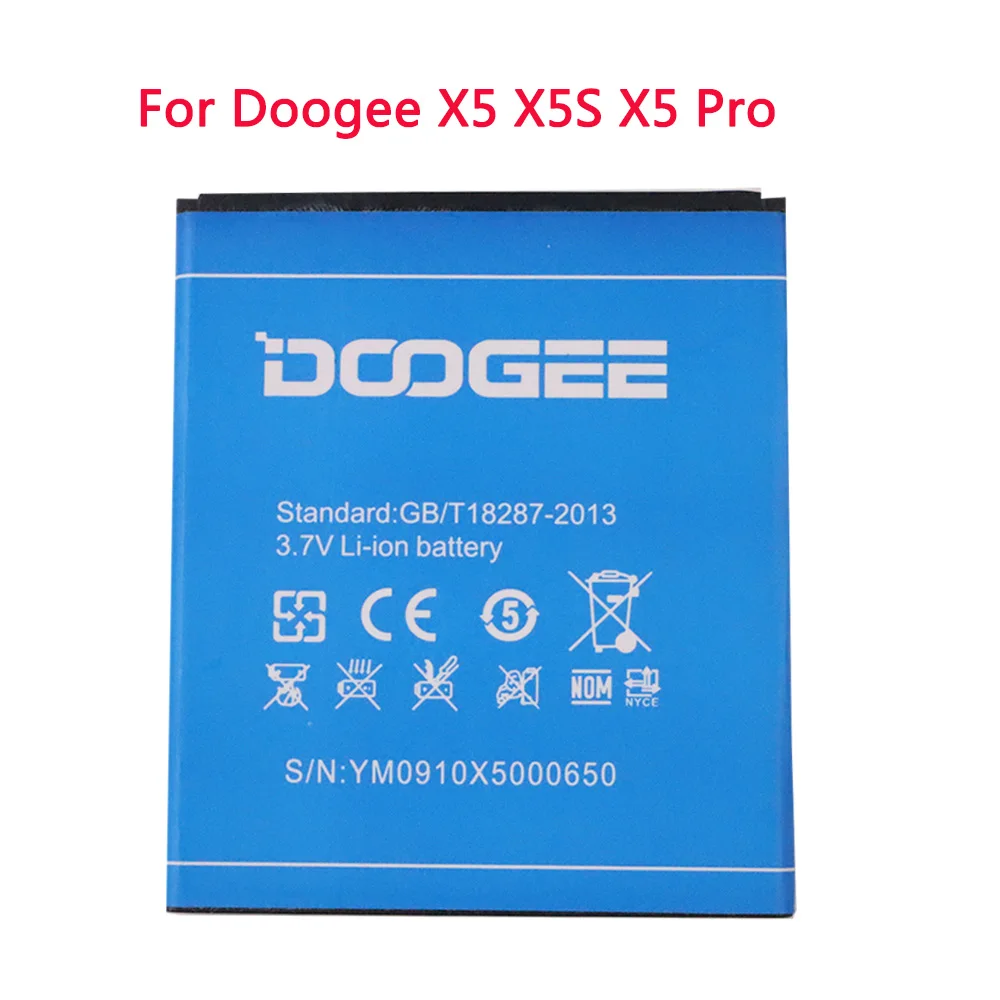 

100% Original Mobile Phone Battery 2400mAh For Doogee X5 X5S X5 Pro High Quality Replacement Battery Batteries Bateria