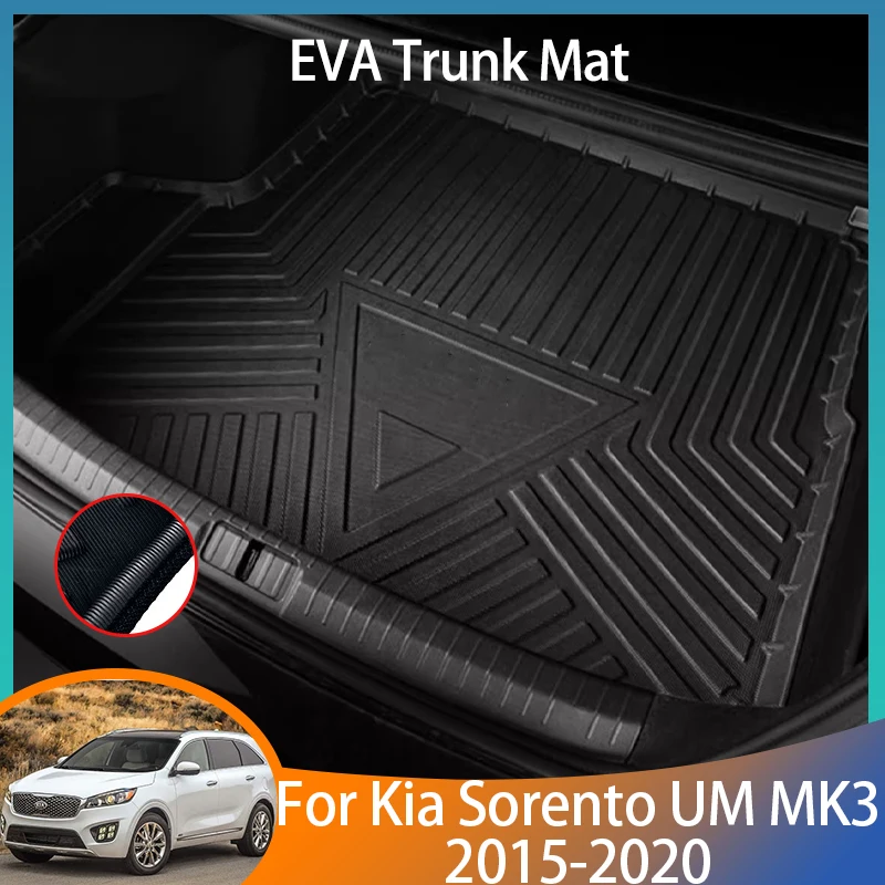 

For Kia Sorento UM MK3 KX4 Accessories 2015 2016 2017 2018 2019 2020 Auto Trunk Mat Floor Tray Liner Cargo Boot Carpe Waterproof