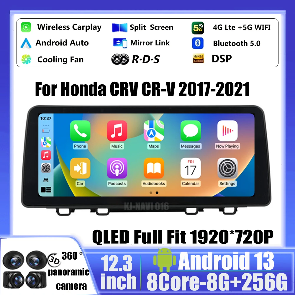 Автомобильный радиоприемник 12,3 дюйма для Honda CRV 2017-2021 Android 13 GPS-навигация мультимедийный DSP видеоплеер беспроводной Carplay 4G LTE
Автомобильный радиоприемник 12,3 дюйма для Honda CRV 2017-2021 Android 13 GPS-навигация мультимедийный DSP видеоплеер беспроводной Carplay 4G LTE
