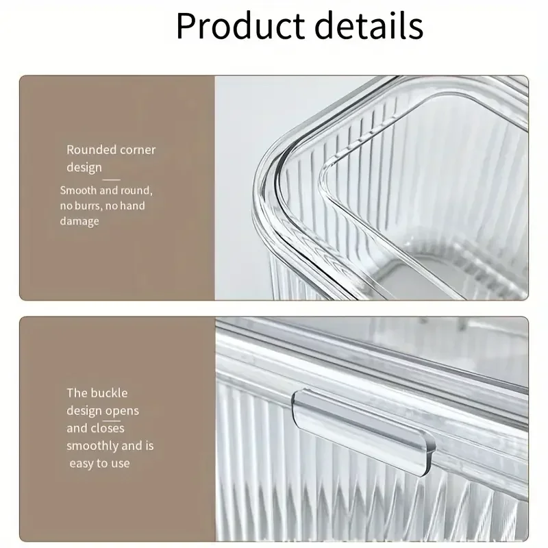 Storage Box Cosmetic Storage Box Transparent Stripe Rectangular Cover Dust Proof Handmade Nail Sealed Table Top Packaging Box 8 S1565ea7d67f6452d826ad5ab0ad3f0d1U