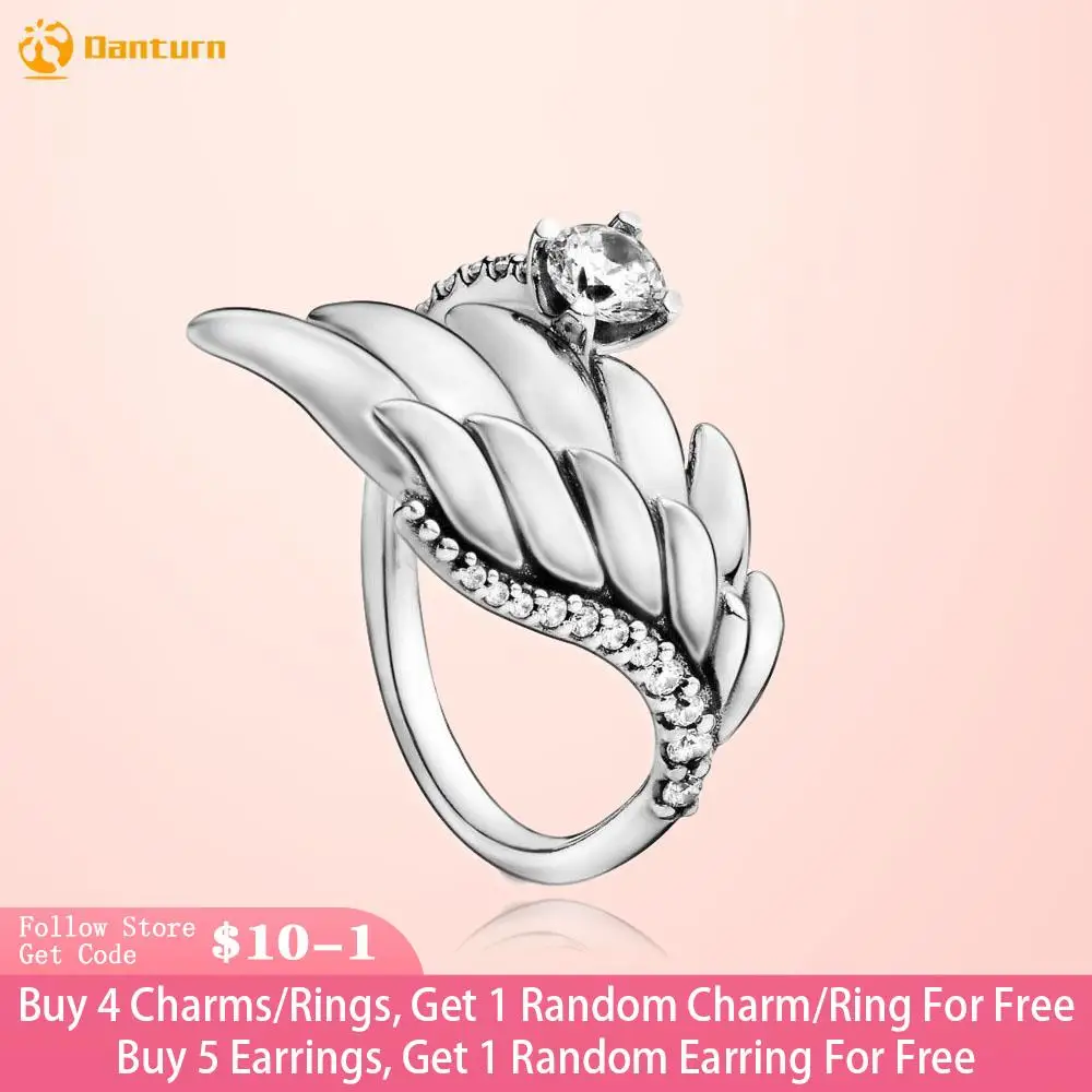 Danturn New 925 Sterling Silver Ring Sparkling Angel Wing Rings Original 925 Silver European Ring Women DIY Jewelry Making Gift
Danturn New 925 Sterling Silver Ring Sparkling Angel Wing Rings Original 925 Silver European Ring Women DIY Jewelry Making Gift