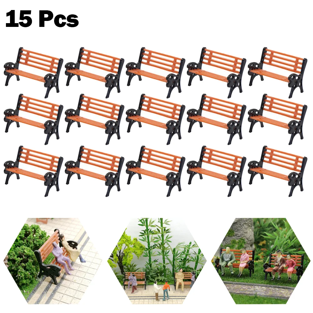 15Pcs Model Train Doll House Miniature Bench Scale Settee Park Layout Sand Table Model Kids Toys Scene Decoration Ornament
15Pcs Model Train Doll House Miniature Bench Scale Settee Park Layout Sand Table Model Kids Toys Scene Decoration Ornament