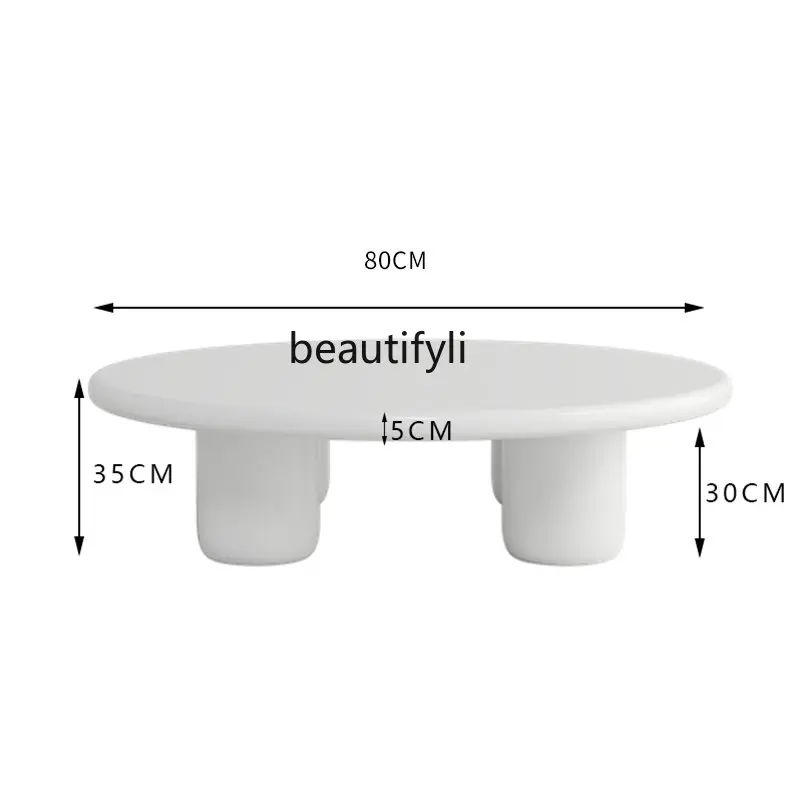 Nordic Cream Style Coffee Table Sofa Combination Small Apartment Minimalist round Tea Table Silent Style Solid Wood
Nordic Cream Style Coffee Table Sofa Combination Small Apartment Minimalist round Tea Table Silent Style Solid Wood