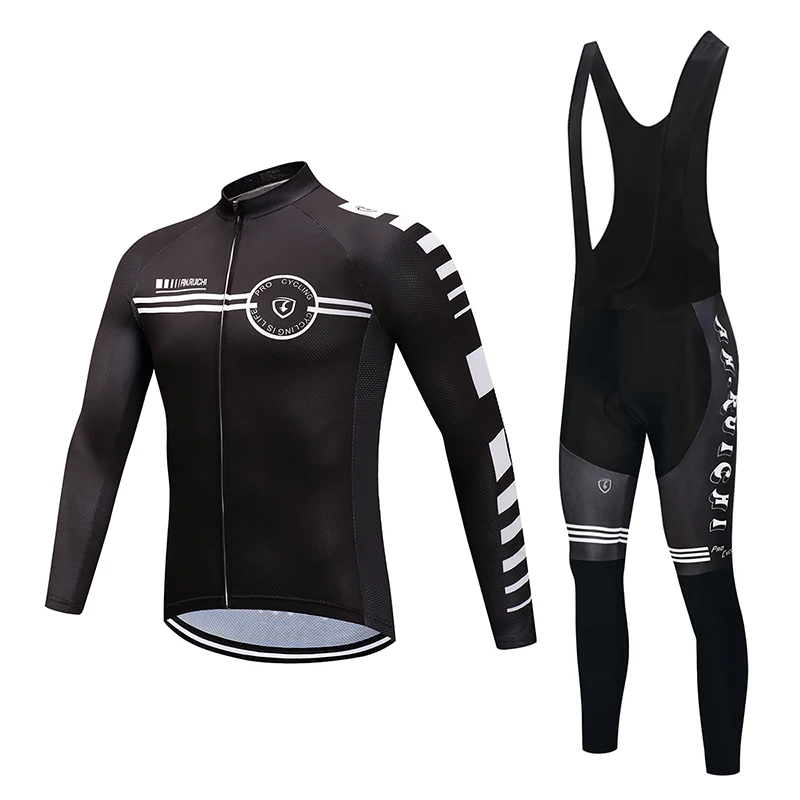 Men Long Sleeve Bicycle Cycling Sets Anti-sweat Solid Black 3D Padding Cushion Sport Jerseys Customized/Wholesale Service
Men Long Sleeve Bicycle Cycling Sets Anti-sweat Solid Black 3D Padding Cushion Sport Jerseys Customized/Wholesale Service
