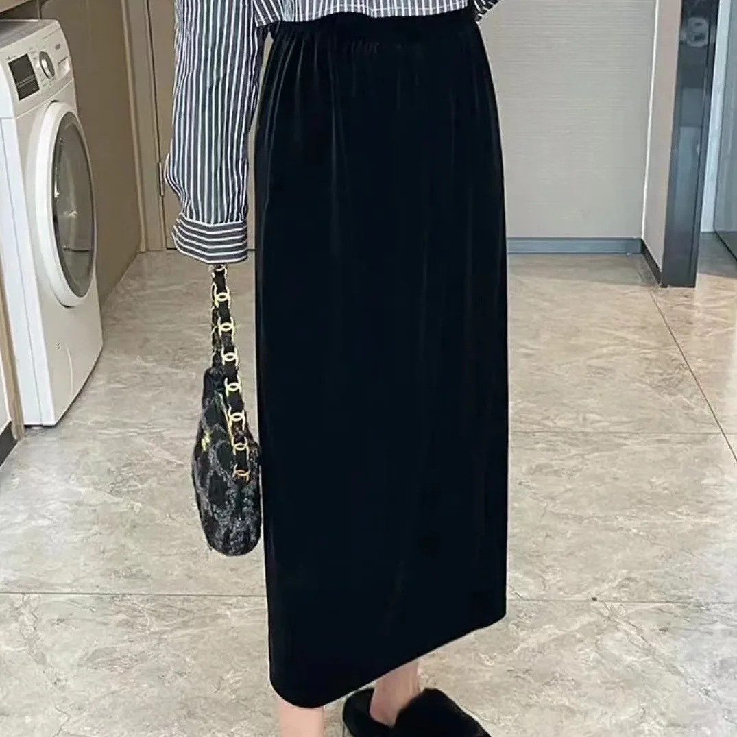 2023 Autumn Winter Simple Split Skirt Temperament Straight Tube Medium Length Elegant Slim Wrapped Hip H778
2023 Autumn Winter Simple Split Skirt Temperament Straight Tube Medium Length Elegant Slim Wrapped Hip H778