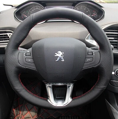 For Peugeot 208 Peugeot 2008 2014-2018 Hand-stitched Non-Slip Leather Car Steering Wheel Cover Interior Accessories
For Peugeot 208 Peugeot 2008 2014-2018 Hand-stitched Non-Slip Leather Car Steering Wheel Cover Interior Accessories
