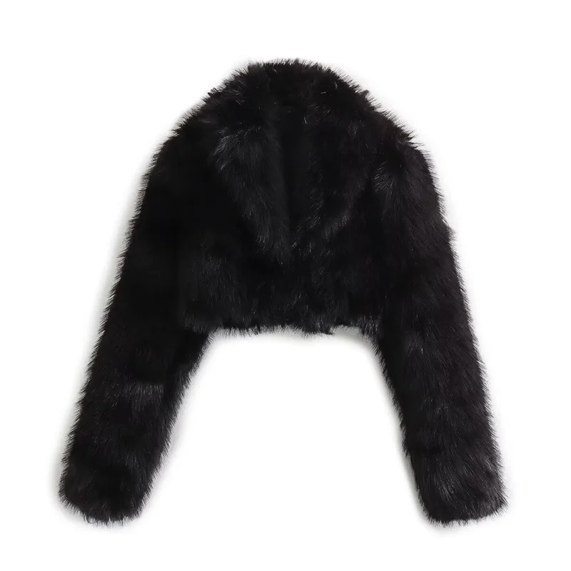 2023 New Women Black Artificial Fur Effect Short Coat Winter Fashion High Street Versatile Warm Top Coat
2023 New Women Black Artificial Fur Effect Short Coat Winter Fashion High Street Versatile Warm Top Coat