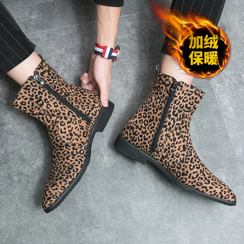 Fashionable Keep Warm Men's Leopard Sprint Snow Boots Fur Inside New Outdoor Oversized Men Formal Boots Zip Oxfords Dress Shoes
Fashionable Keep Warm Men's Leopard Sprint Snow Boots Fur Inside New Outdoor Oversized Men Formal Boots Zip Oxfords Dress Shoes