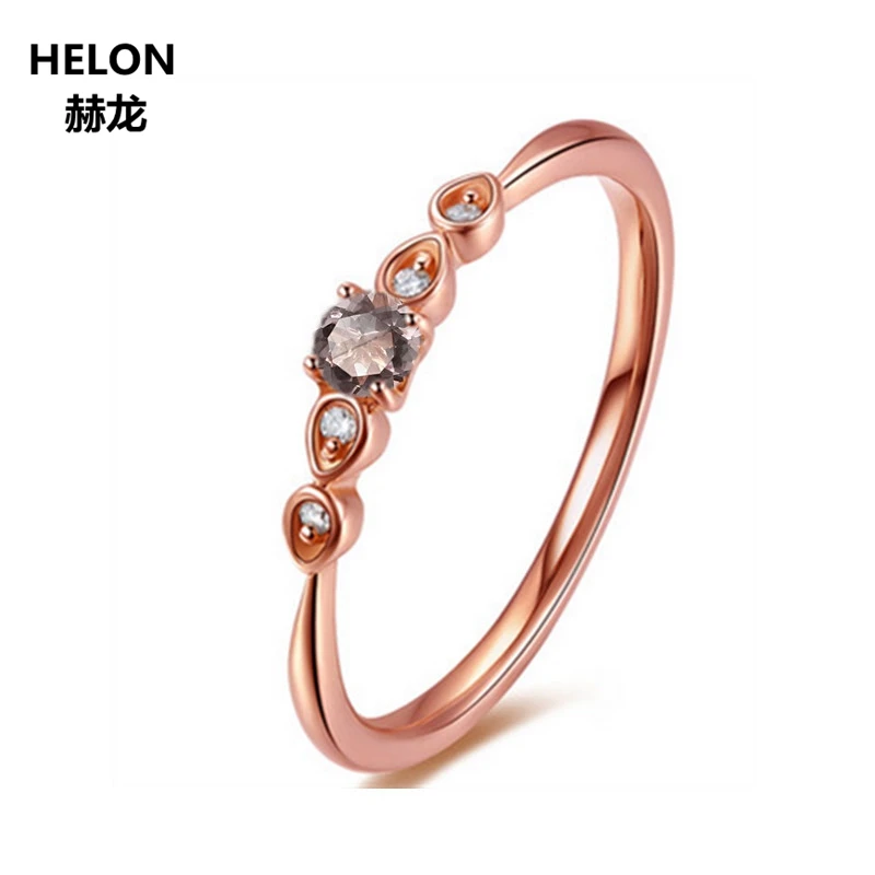 

Обручальное кольцо из розового золота с натуральными бриллиантами, 4,5 мм