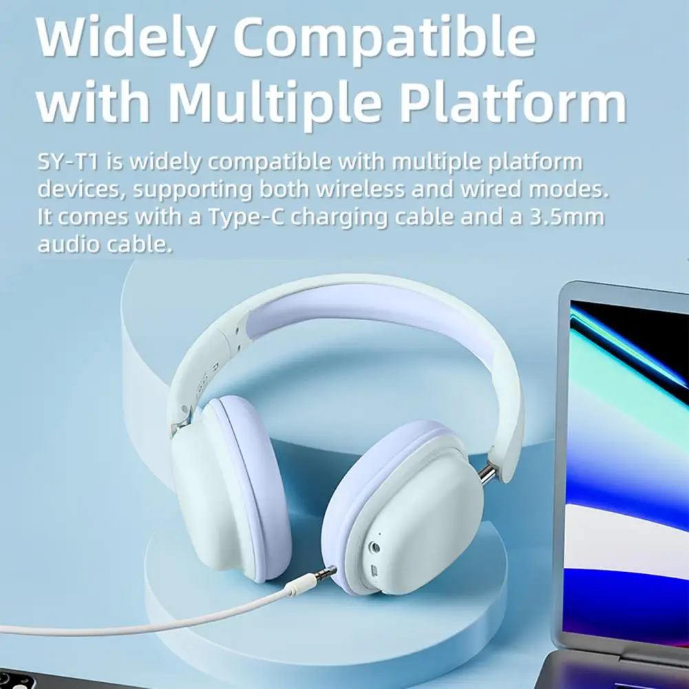 Wireless Gaming Headset with Foldable Mic HiFi Sound Noise Reduction Extended Battery Life Bluetooth-compatible 5.3 Headphones
Wireless Gaming Headset with Foldable Mic HiFi Sound Noise Reduction Extended Battery Life Bluetooth-compatible 5.3 Headphones