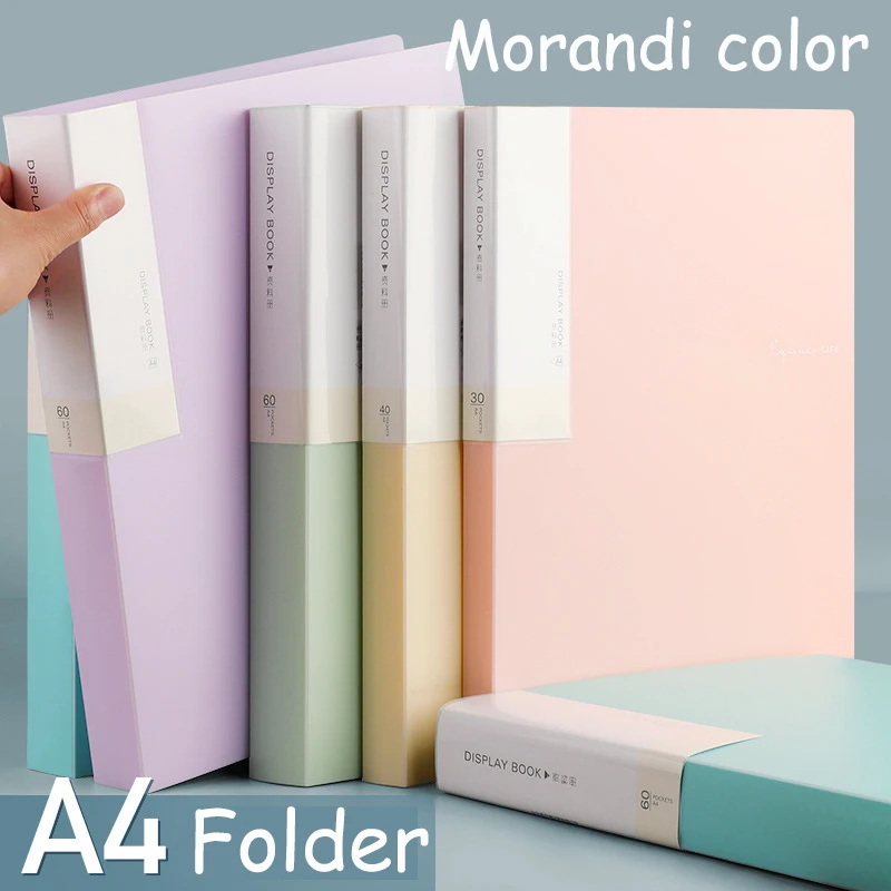 A4 Size File Folder Display Book 20 Pages Office Loose-leaf/Sheet Music Folder, Student Awards/Pregnancy Test Papers Organizer
A4 Size File Folder Display Book 20 Pages Office Loose-leaf/Sheet Music Folder, Student Awards/Pregnancy Test Papers Organizer