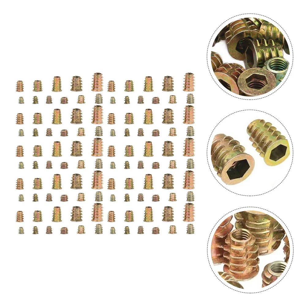 230 Pcs Internal and External Tooth Nut Threads Nuts Furniture T-nut Carbon Steel Screws Accessories
230 Pcs Internal and External Tooth Nut Threads Nuts Furniture T-nut Carbon Steel Screws Accessories