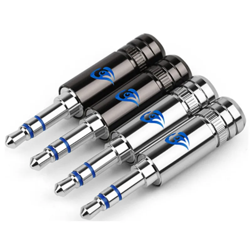3.5mm Headphone Plug 3 Poles Stereo Tellurium Copper Rhodium Plated Hifi Audio Jack 3 5 For Soldering Earphones Wire Connector
3.5mm Headphone Plug 3 Poles Stereo Tellurium Copper Rhodium Plated Hifi Audio Jack 3 5 For Soldering Earphones Wire Connector