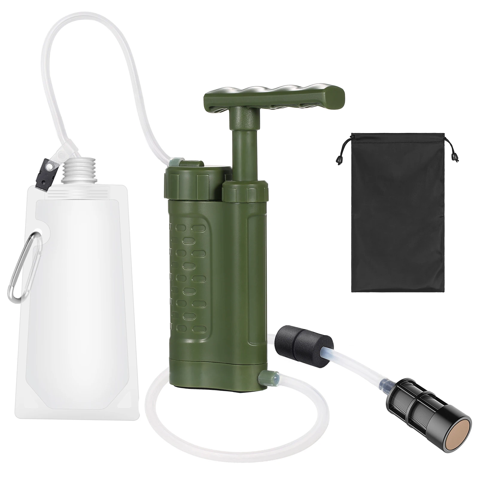 Water Purifier Pump Water Filtration System Water Filter Outdoor Emergency Survival Gear for Family Preparedness Camping Hiking
Water Purifier Pump Water Filtration System Water Filter Outdoor Emergency Survival Gear for Family Preparedness Camping Hiking