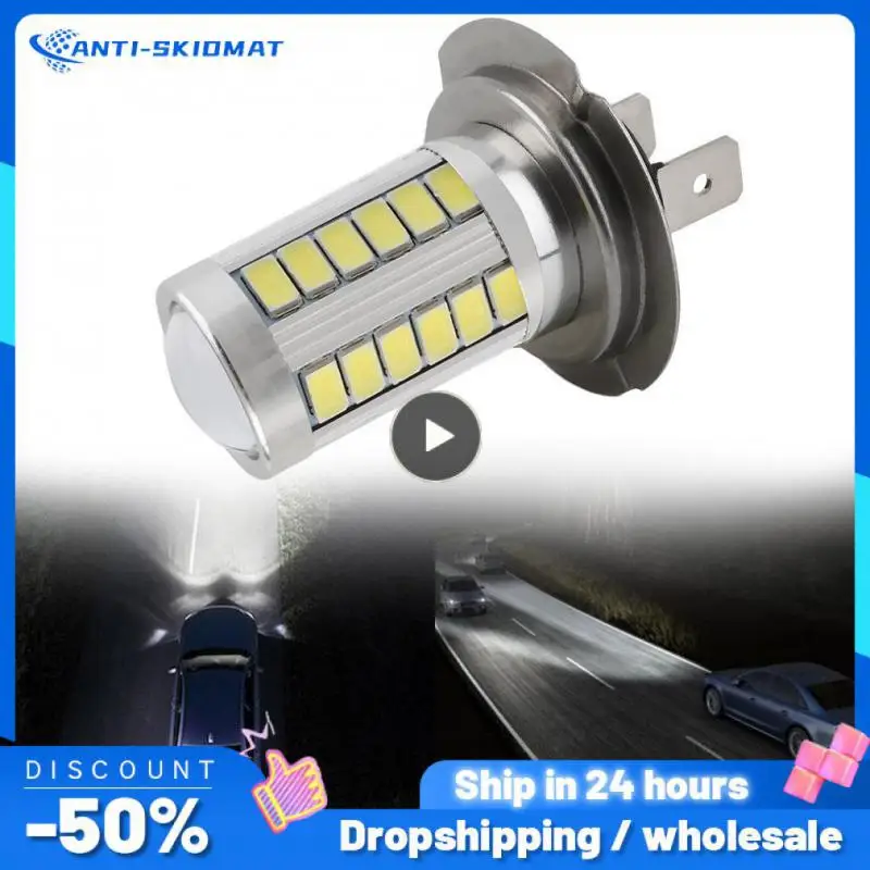 

Super Bright White H7 5630 33 SMD LED 6000K 8W DC 12V Car Fog Light Auto Driving Lamp High Power LED Bulb Car Accessories