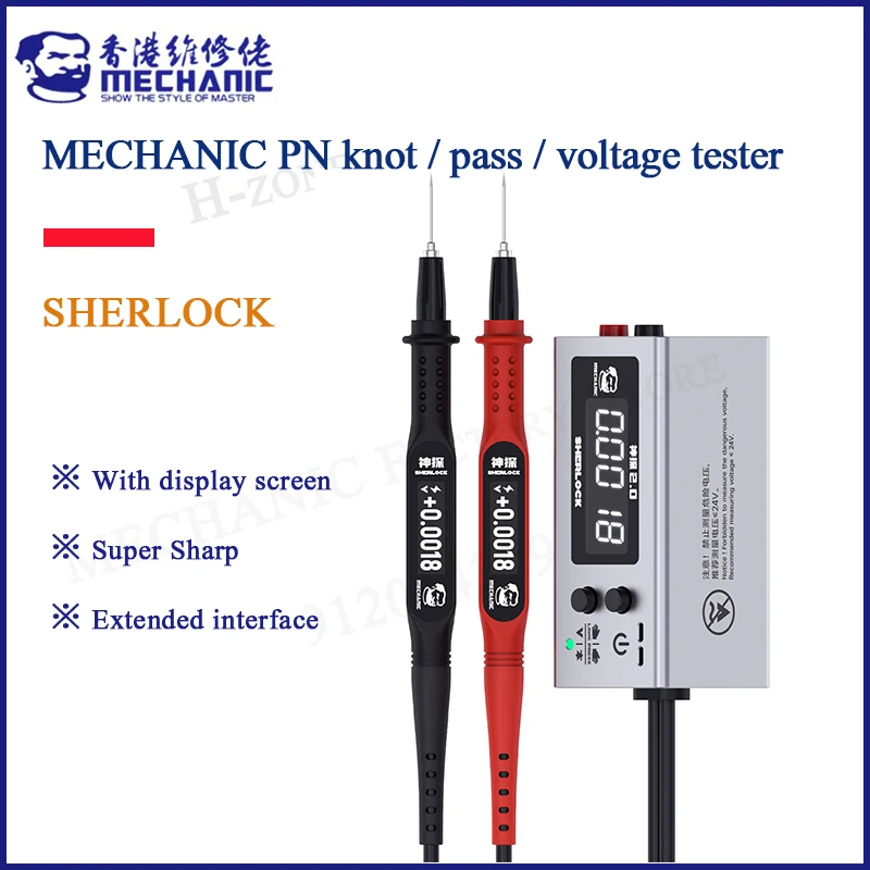 MECANIC PN knot / pass / voltage tester Ammeter Pen with display screen Replaceable probe find fault point for phone repair
MECANIC PN knot / pass / voltage tester Ammeter Pen with display screen Replaceable probe find fault point for phone repair