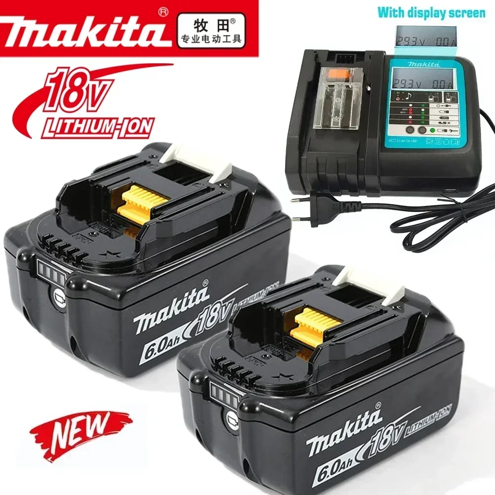 

New Genuine 6Ah Makita 18V Battery For BL1830 BL1850B BL1850 BL1840 BL1860 BL1815 BL1820 Replacement Lithium Battery