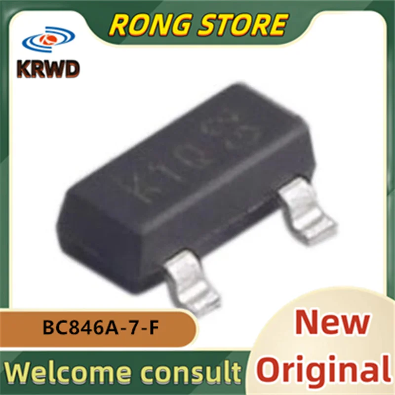 50 шт., KIQ K1QNew и оригинальная микросхема IC SOT-23 BC846A-7-F BC846A BC846 846
50 шт., KIQ K1QNew и оригинальная микросхема IC SOT-23 BC846A-7-F BC846A BC846 846