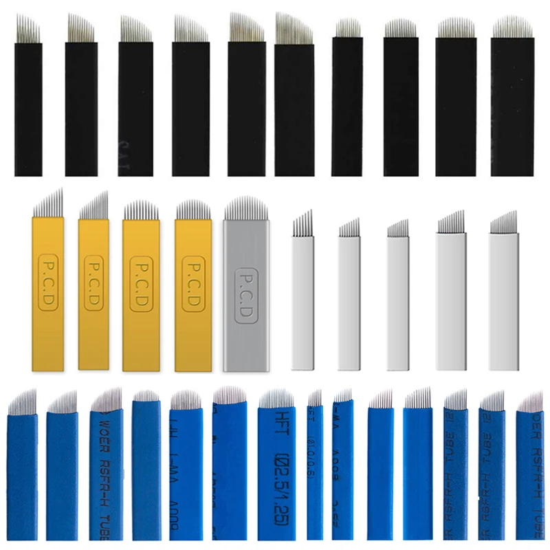 100pcs/bag Microblading Needle Tebori Blades Needles Tattoo Needles Makeup Needle 7 9 12 14 17 21 Manual Eyebrow Blades
100pcs/bag Microblading Needle Tebori Blades Needles Tattoo Needles Makeup Needle 7 9 12 14 17 21 Manual Eyebrow Blades