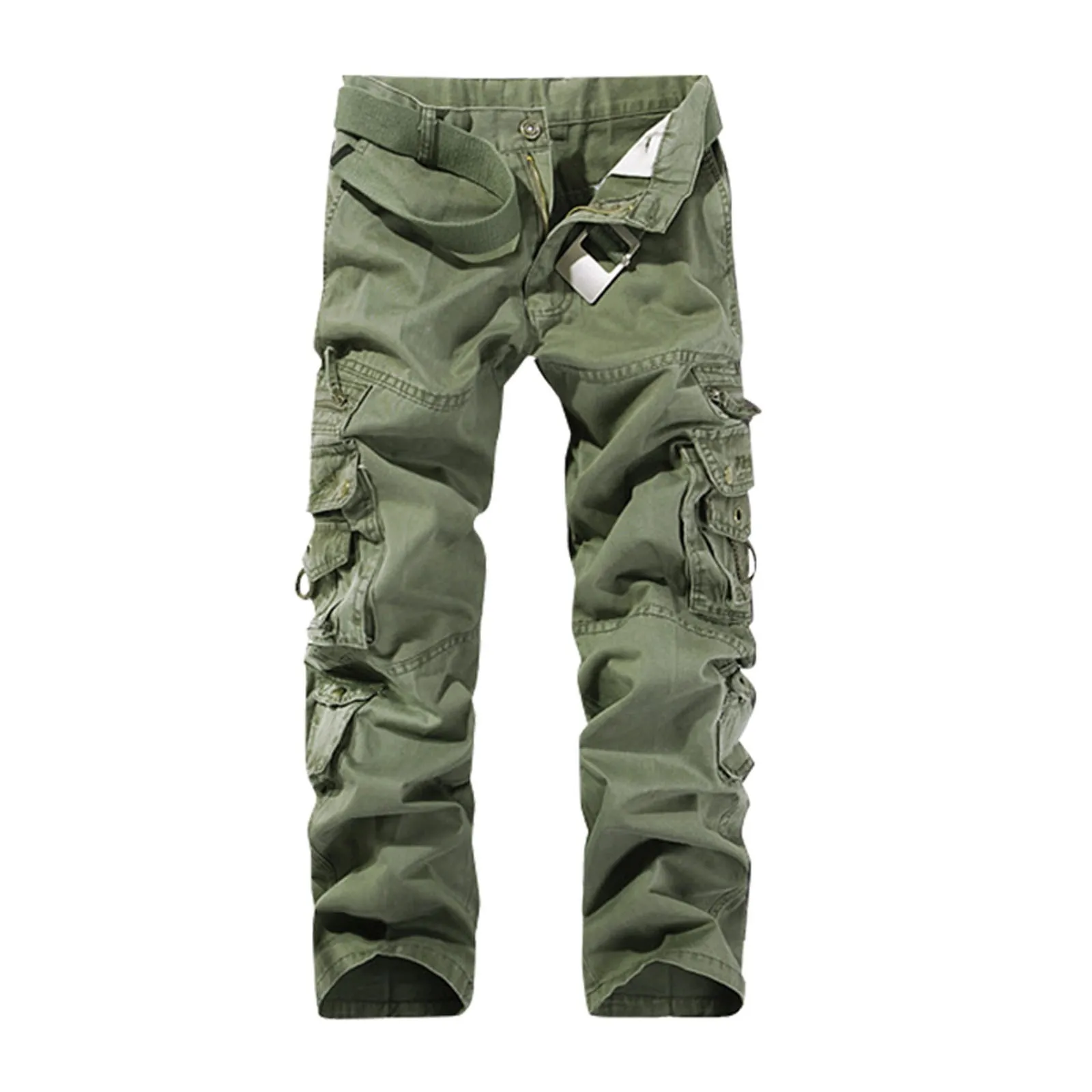 

Tactical Pants Men‘S Multi-Pocket Washed Overalls Men Loose Cotton Pants Male Cargo Pants For Male Casual Outwear Trousers 2024