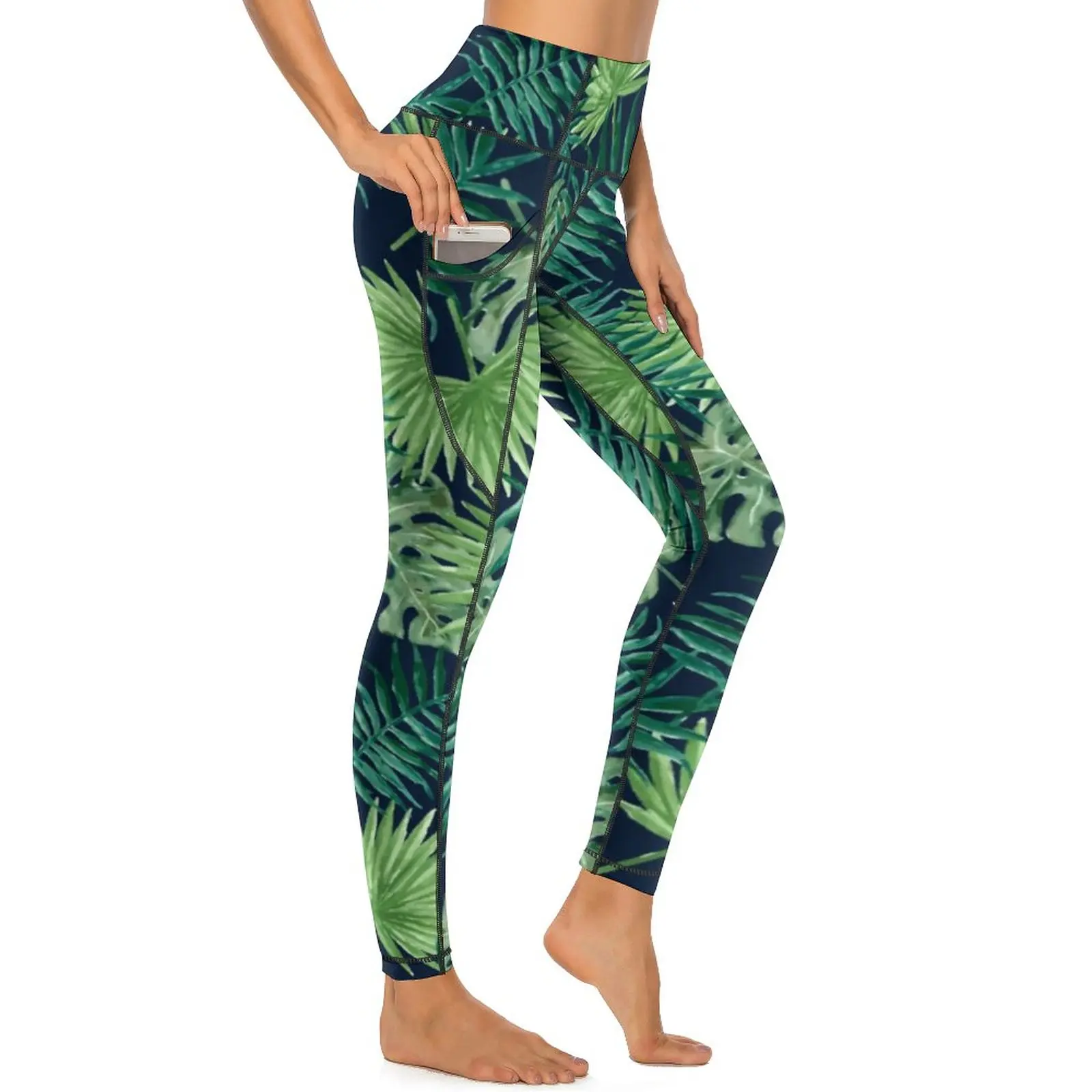 Tropical Leaves Jungle Yoga Pants Sexy Palm Print Custom Leggings Push Up Gym Leggins Women Vintage Quick-Dry Sports Tights 
Tropical Leaves Jungle Yoga Pants Sexy Palm Print Custom Leggings Push Up Gym Leggins Women Vintage Quick-Dry Sports Tights