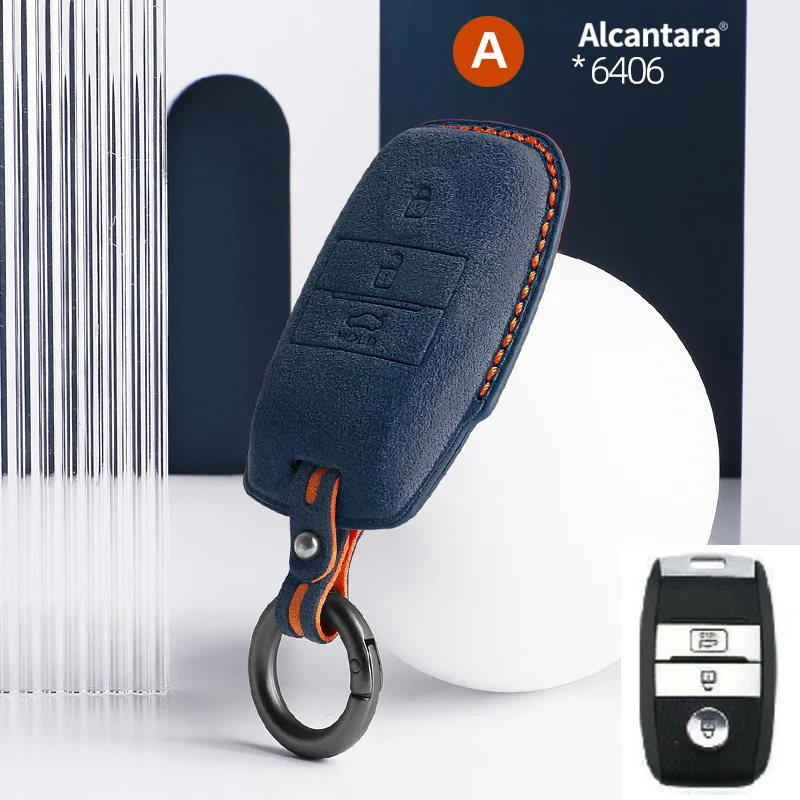 Alcantara Car Key Case Cover Holder Key Shell Buckle For Kia Sorento SportageR K3 K4 K5 KX3 KX5 KX7 KX1 Accessories
Alcantara Car Key Case Cover Holder Key Shell Buckle For Kia Sorento SportageR K3 K4 K5 KX3 KX5 KX7 KX1 Accessories