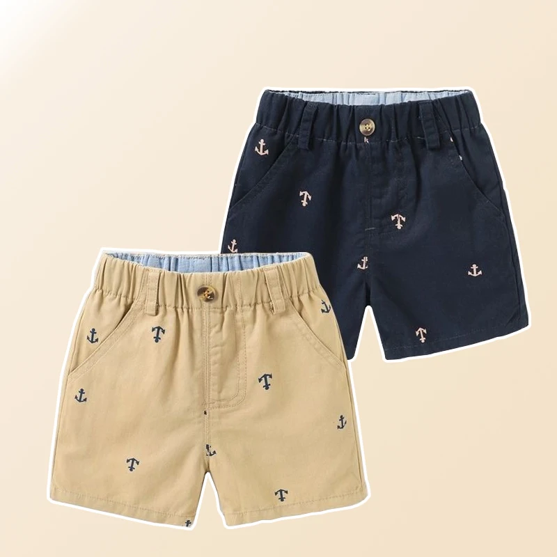 

Женские летние повседневные шорты для малышей, детские короткие брюки с эластичным поясом, хлопковые пляжные модные спортивные шорты цвета хаки средней длины