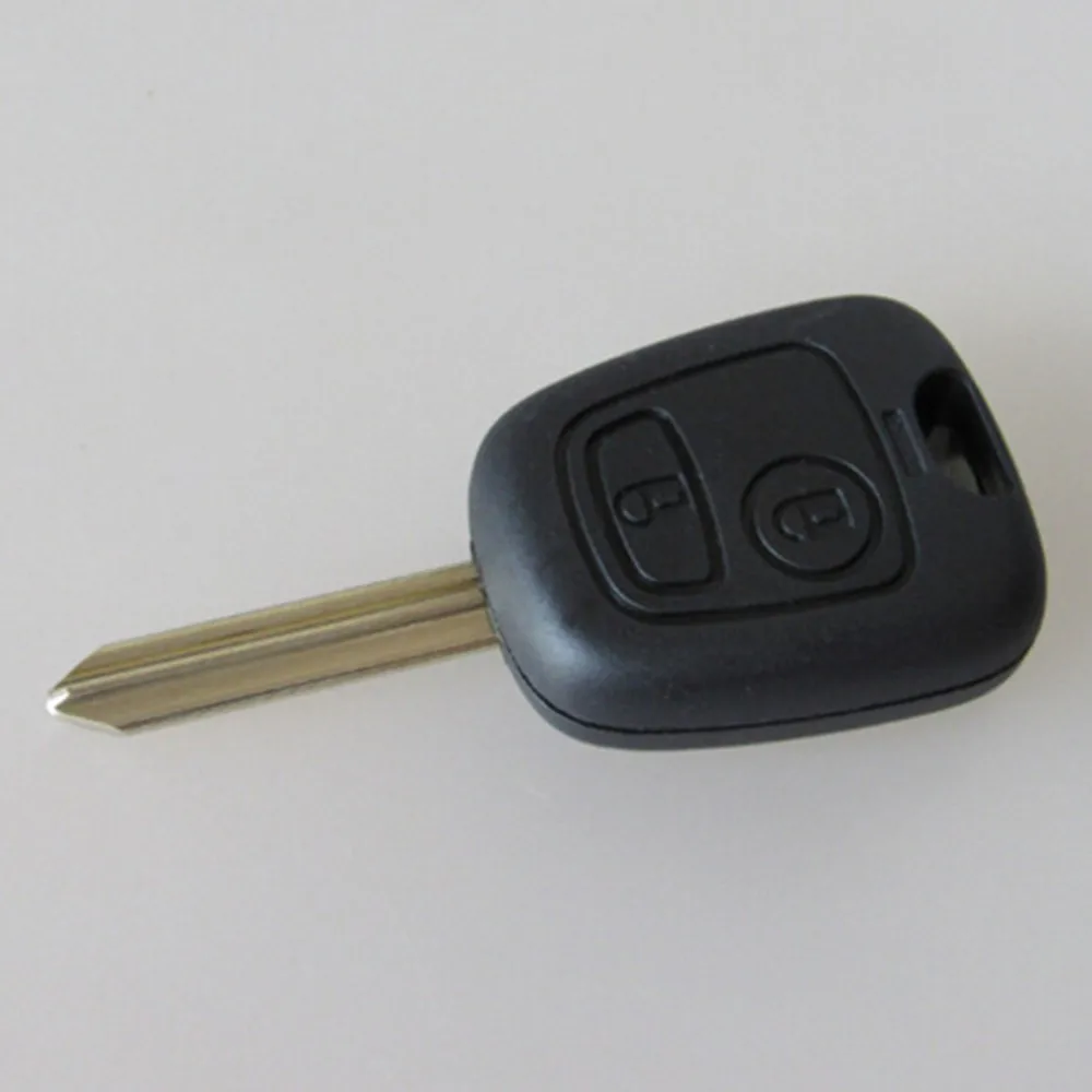 

2 Buttons Remote Car Key Shell Fob Case Blank Cover with SX9 Blade Fit for Peugeot Citroen 106 107 206 207 306 307 406 407