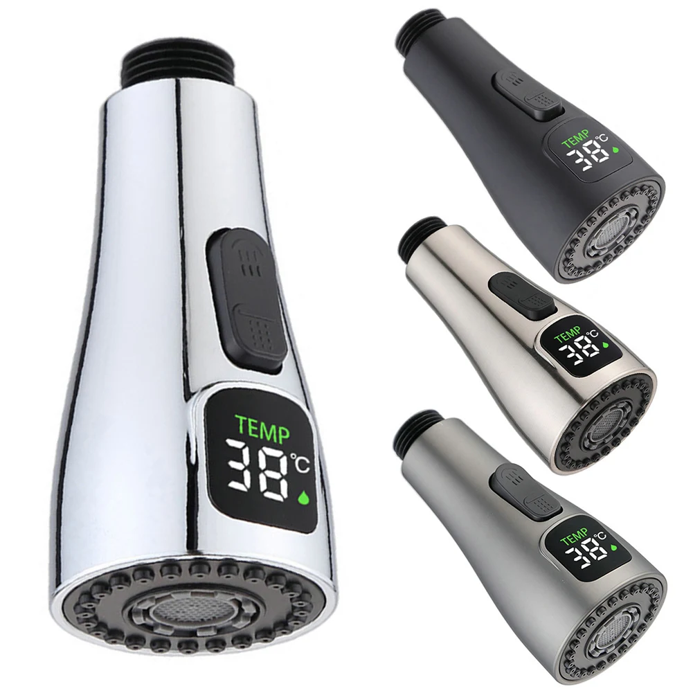 Kitchen Faucet Aerator Digital Display Anti-splash Tap Extender Adapter Faucet Washbasin Sprayer Saving Water Tap Filter Nozzle
Kitchen Faucet Aerator Digital Display Anti-splash Tap Extender Adapter Faucet Washbasin Sprayer Saving Water Tap Filter Nozzle