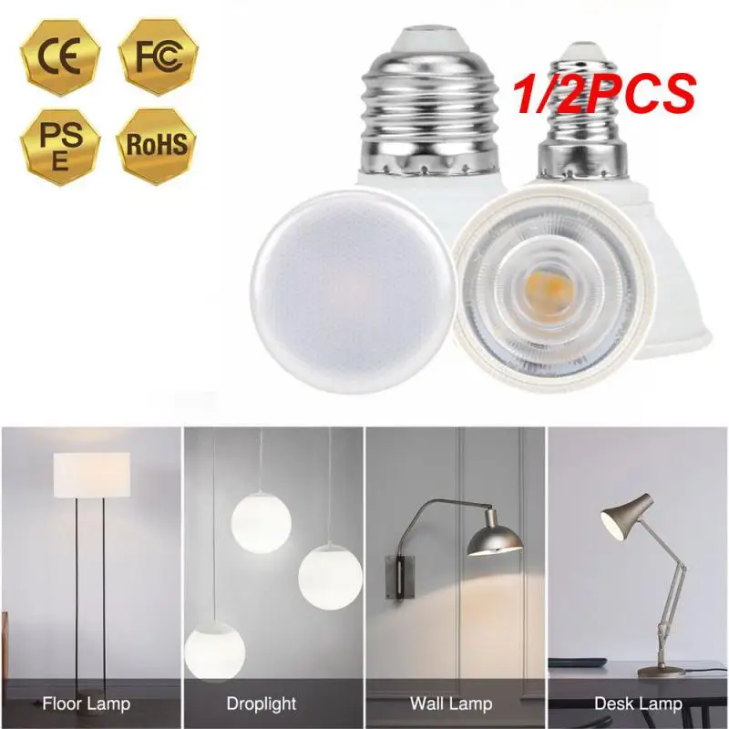 

1/2PCS MR16 E14 E27 Spotlight 6W AC220V-240V Led Bulb Beam Angle 24 120 Degree Energy Saving indoor Light Bulb for Table Lamp