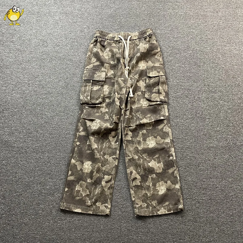 

2024 Camouflage Work Straight More Pocket Casual Pants Men Woman High Street Saint Michael Sweatpants Joggers Trousers