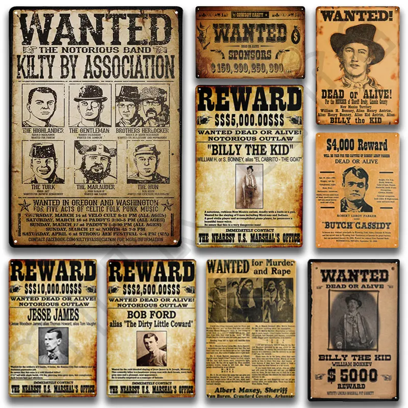 Tin Signs 1878 Billy The Kid Wanted Metal Sign for Bedroom Cafe Home Bar Pub Coffee Beer Kitchen Bathroom Funny Wall Decor 
Tin Signs 1878 Billy The Kid Wanted Metal Sign for Bedroom Cafe Home Bar Pub Coffee Beer Kitchen Bathroom Funny Wall Decor