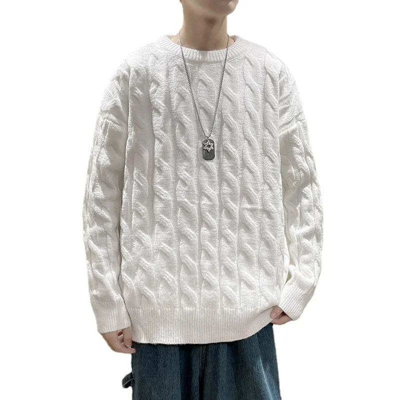 Crewneck Sweater Plus Size Loose Lazy Style Knitted Sweater Casual Pullover Coats Mens
Crewneck Sweater Plus Size Loose Lazy Style Knitted Sweater Casual Pullover Coats Mens