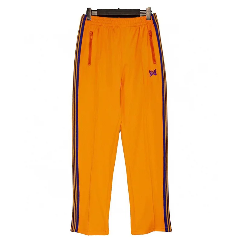 NEEDLES Men's Casual Trousers 2023 Autumn New Vintage Orange Butterfly Embroidery Tidal Purple Edge Stripe Ribbon Sports Pants
NEEDLES Men's Casual Trousers 2023 Autumn New Vintage Orange Butterfly Embroidery Tidal Purple Edge Stripe Ribbon Sports Pants