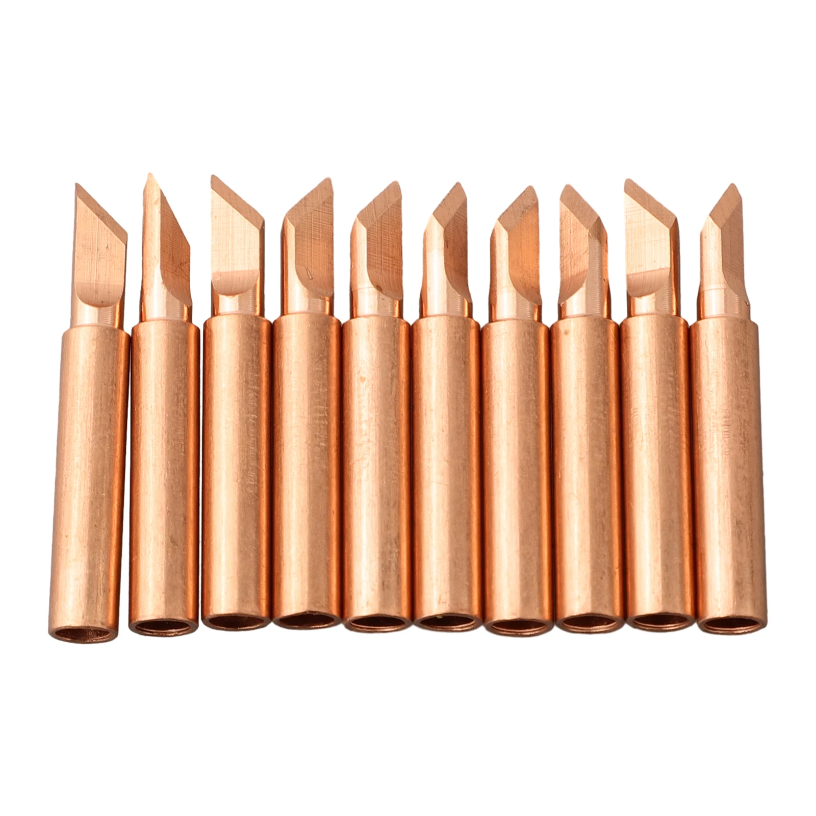 10Pc Pure Copper Soldering Iron Tip 900M-T-K Welding Electric Iron For 936/937/938/969/8586/852D Weld Station Soldering Iron Tip
10Pc Pure Copper Soldering Iron Tip 900M-T-K Welding Electric Iron For 936/937/938/969/8586/852D Weld Station Soldering Iron Tip