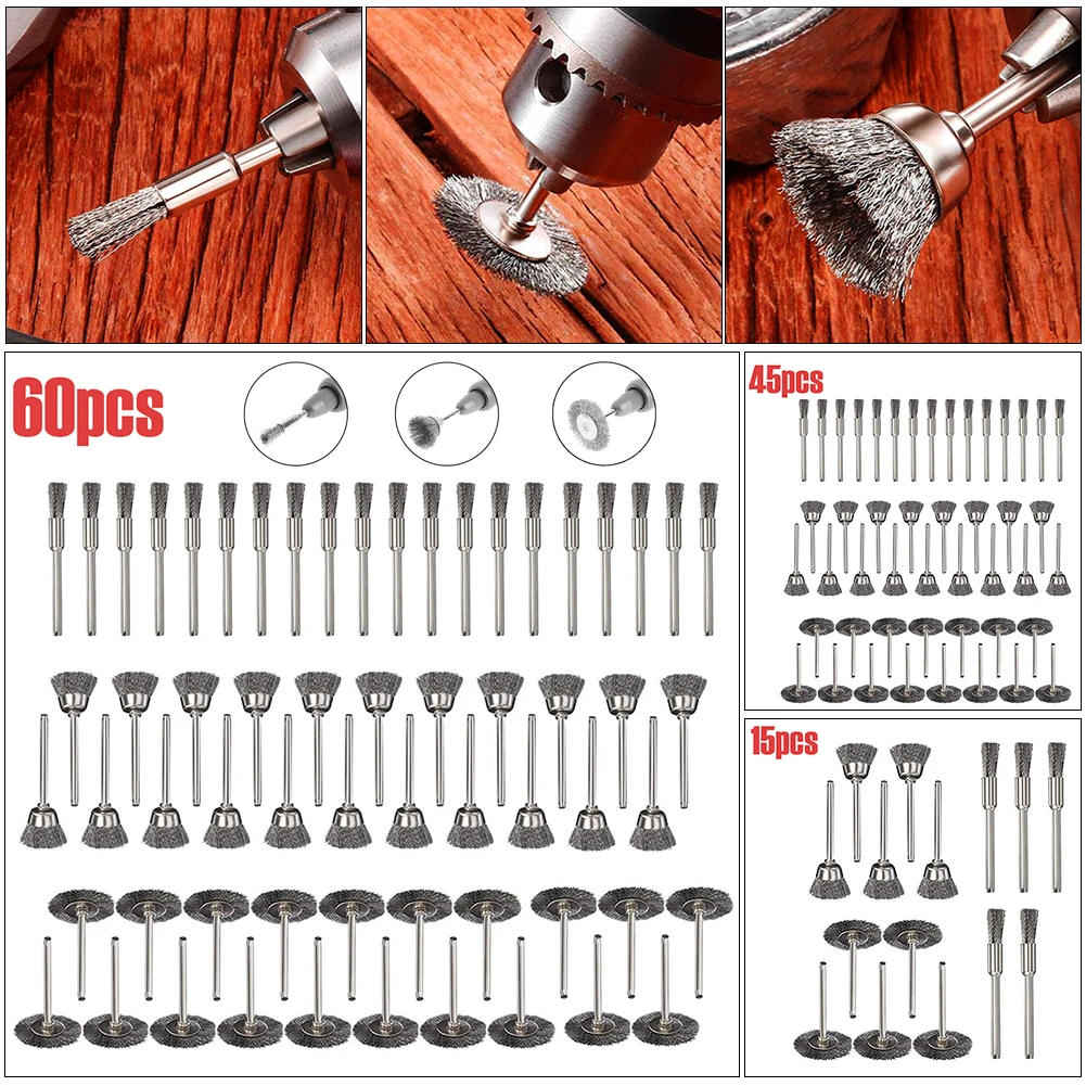 Wire Wheel Cup Brush Set, Crimped Stainless Steel Die Grinder, Rotary Electric Tool for Drill
Wire Wheel Cup Brush Set, Crimped Stainless Steel Die Grinder, Rotary Electric Tool for Drill