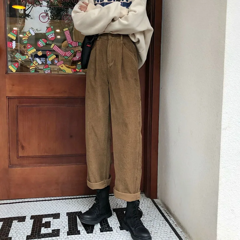 Autumn Winter Vintage Wide Leg Pants Women High Waist Warm Corduroy Pants Woman Fashion Loose Office-lady Cotton Trousers 29146
Autumn Winter Vintage Wide Leg Pants Women High Waist Warm Corduroy Pants Woman Fashion Loose Office-lady Cotton Trousers 29146