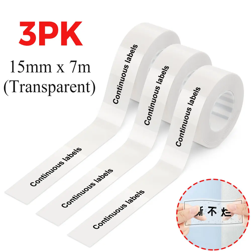 Мини-принтер P15, 3 шт., прозрачная непрерывная наклейка для этикеток, наклейка для этикеток P15, машина для печати этикеток, водонепроницаемая клейкая бумага
Мини-принтер P15, 3 шт., прозрачная непрерывная наклейка для этикеток, наклейка для этикеток P15, машина для печати этикеток, водонепроницаемая клейкая бумага