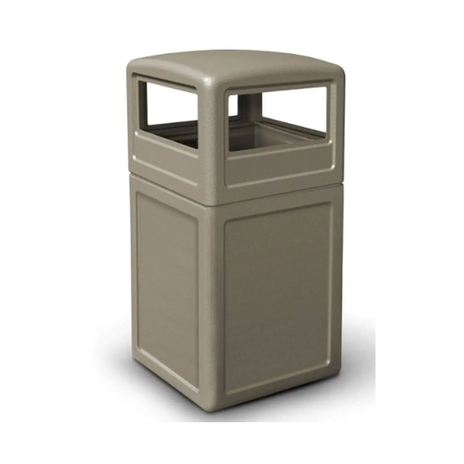 

Commercial Zone PolyTec 42 Gallon Square Waste Container with Dome Lid Color: Beige