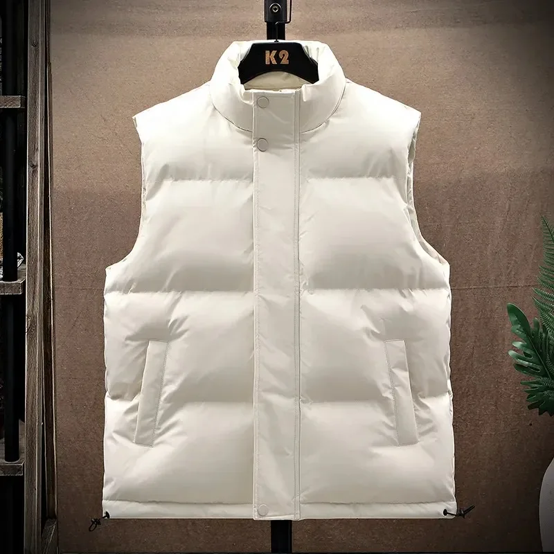 Men's New Vest Jacket Autumn and Winter Big Size Sleeveless Jacket Solid Color White Puffer Streetwear Fashion
Men's New Vest Jacket Autumn and Winter Big Size Sleeveless Jacket Solid Color White Puffer Streetwear Fashion