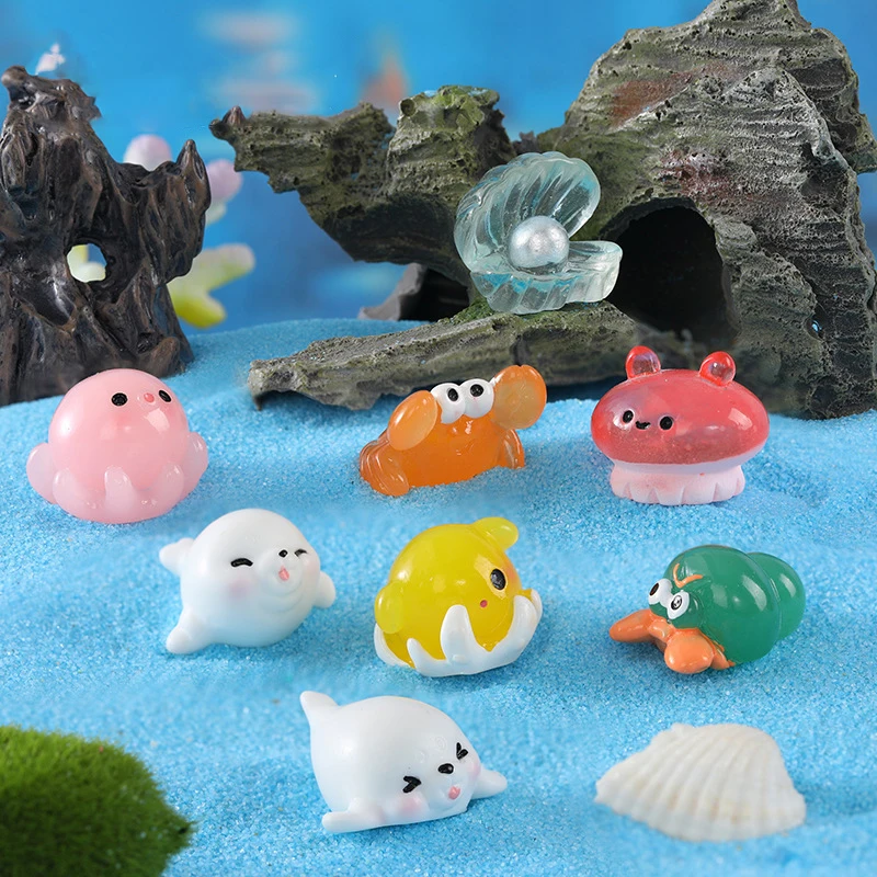 Resin Micro landscape Lovely Marine Animals 3D Squid Killer Whale Jellyfish Hermit Crab DIY Scrapboob Dollhouse Gardening Decor
Resin Micro landscape Lovely Marine Animals 3D Squid Killer Whale Jellyfish Hermit Crab DIY Scrapboob Dollhouse Gardening Decor