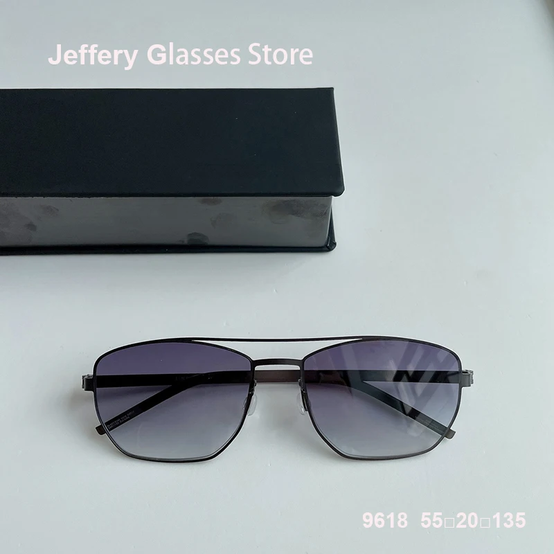 High Quality Double-Beam Titanium Men Sunglasses Square Screwless Women Sun Glasses Eyewear Prescription Eyeglasses Frames 9618
High Quality Double-Beam Titanium Men Sunglasses Square Screwless Women Sun Glasses Eyewear Prescription Eyeglasses Frames 9618