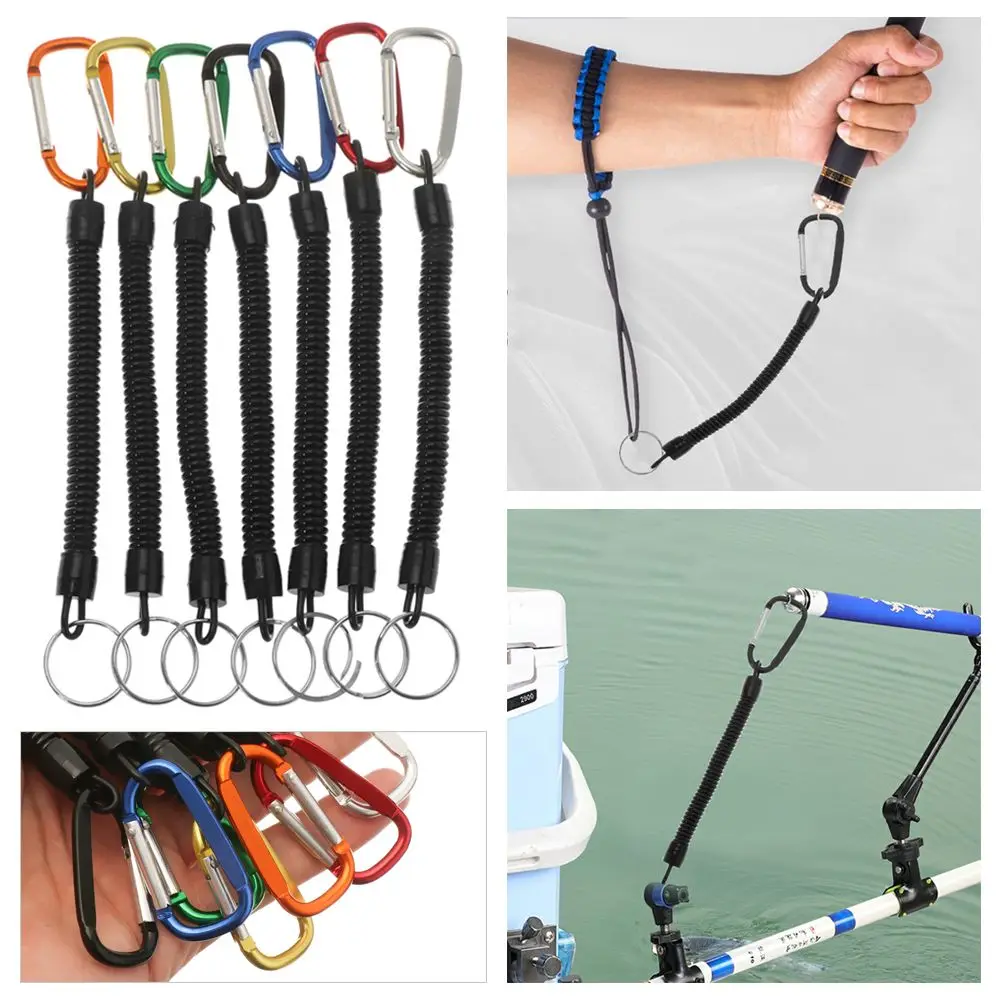 

Безопасный брелок для ключей, держатель для телефона, карабин, веревка, рыболовные инструменты, зажим для ремня безопасности, крючок