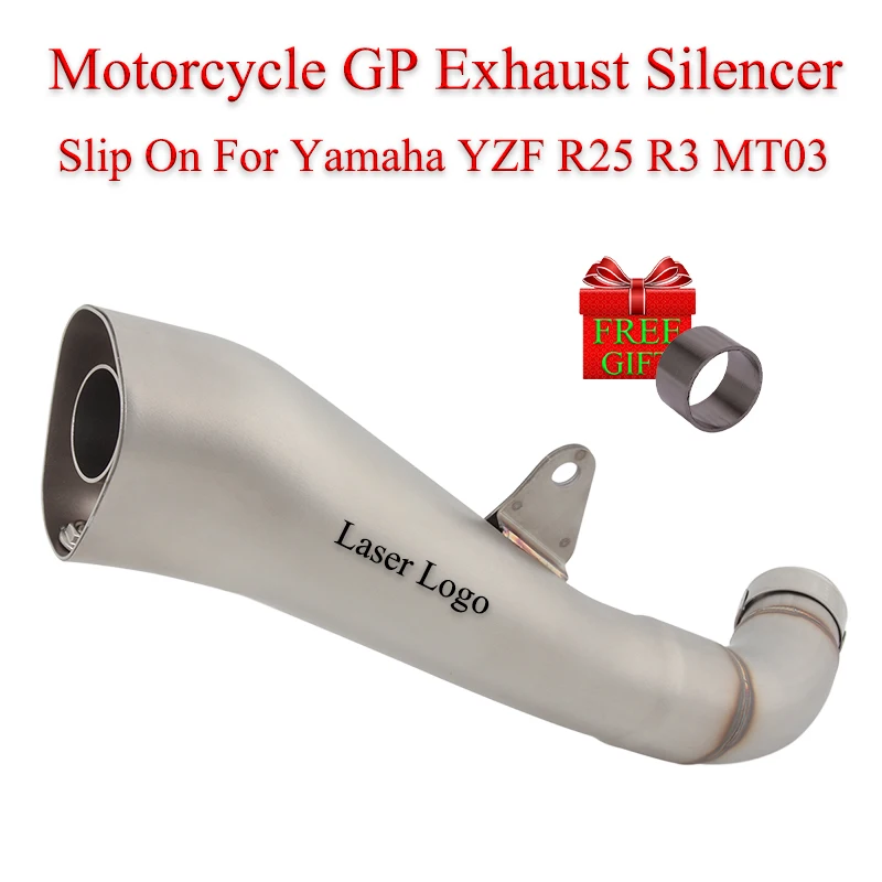 

Motorcycle GP Exhaust Escape Silencer Full System Link Pipe Slip On For Yamaha YZF R25 R3 MT-03 MT03 Yoshimura Muffler DB Killer