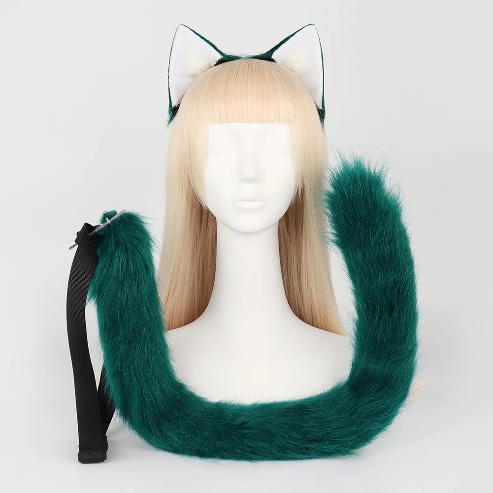 Xiao Headwear Green Fox Ear Hairhoop Tail Cosplay Accessory Genshin Impact Role Play Costume Live Stream Prop JK Halloween Party
Xiao Headwear Green Fox Ear Hairhoop Tail Cosplay Accessory Genshin Impact Role Play Costume Live Stream Prop JK Halloween Party