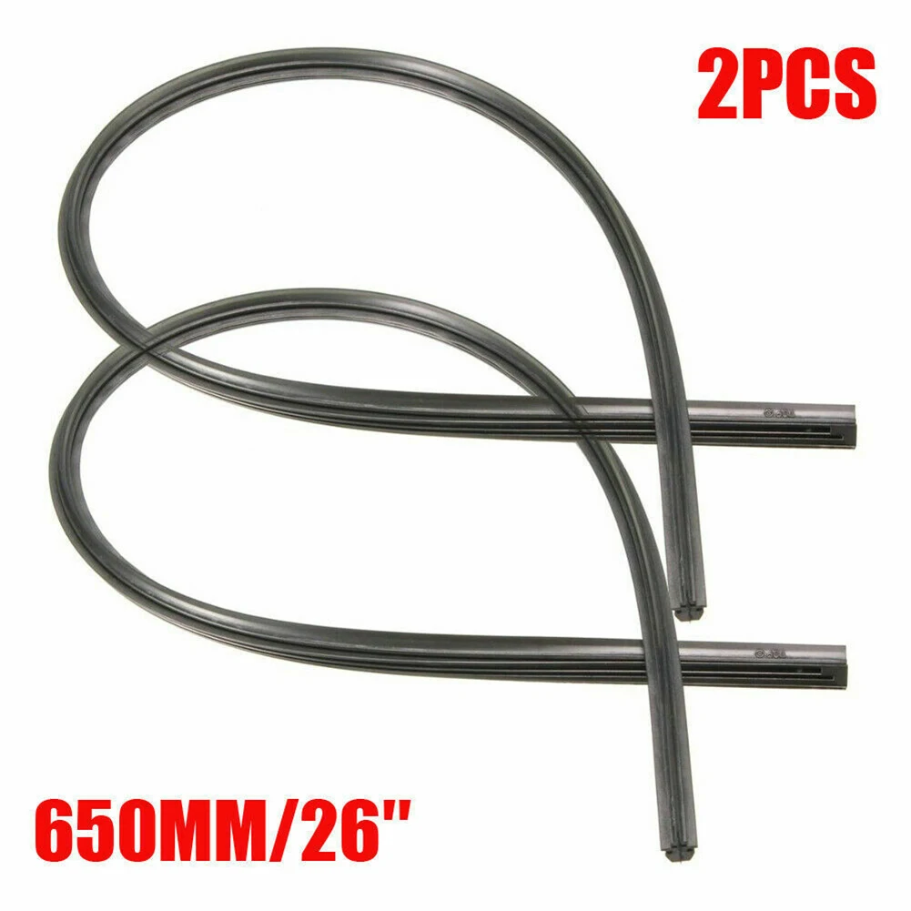2Pcs 26'' Silicone Wiper Blade Frameless Refill Strips For Auto Windshield Black Car Insert Accessories For Cars/Buses/Vans
2Pcs 26'' Silicone Wiper Blade Frameless Refill Strips For Auto Windshield Black Car Insert Accessories For Cars/Buses/Vans