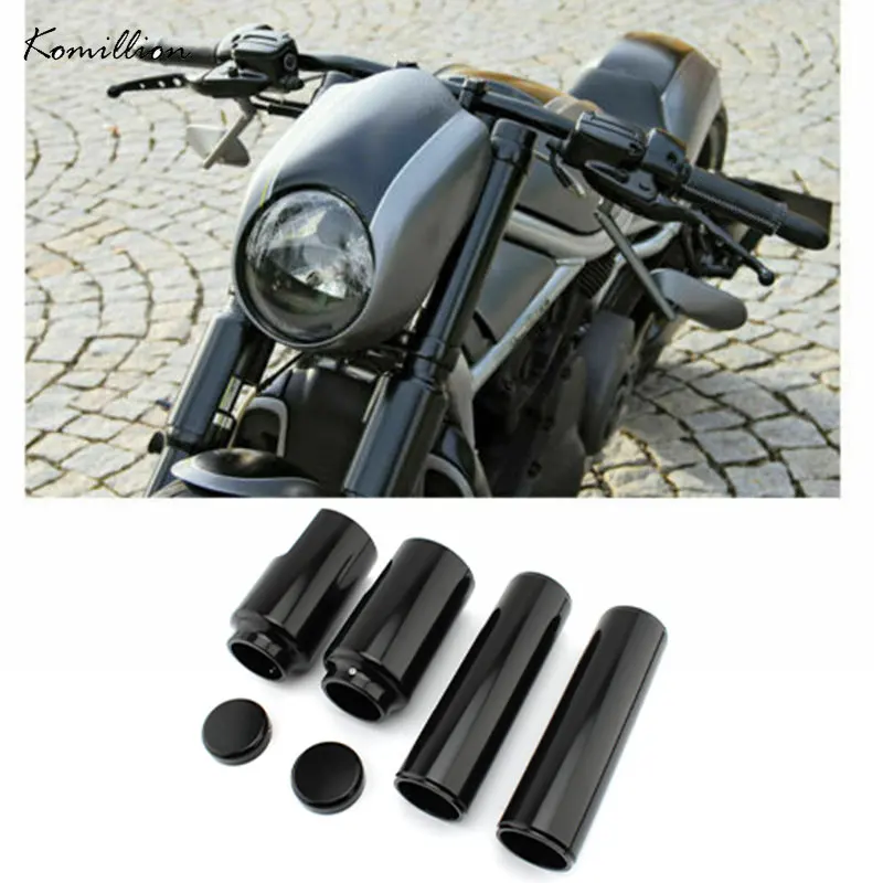 

Upper Lower Fork Cover Set for Harley Davidson V-Rod Night Rod Special 2007-2011 Front Fork Tube Cap Boot Motorcycle Accessories
