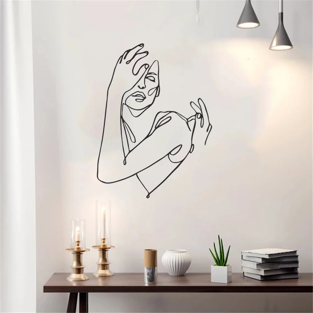 Art Line Drawing Women Body Wall Sticker Living Room Bedroom Home Decor Decal Salon Shop Vinyl Wall Art Sticker
Art Line Drawing Women Body Wall Sticker Living Room Bedroom Home Decor Decal Salon Shop Vinyl Wall Art Sticker