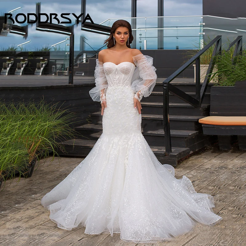 RODDRSYA Mermaid Open Back Wedding Dress Lace Appliqued Illusion Bridal Gowns Sweep Train Custom Made Vestidos De Novia 2023
RODDRSYA Mermaid Open Back Wedding Dress Lace Appliqued Illusion Bridal Gowns Sweep Train Custom Made Vestidos De Novia 2023